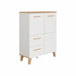 Kinderkommoden & -Nachttische|Kinderkommoden & -Nachttische|Paidi Highboard Oscar Weiß