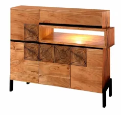 WOLFMÖBEL Kommoden|Kommoden-Highboard 1501 Root Akazie