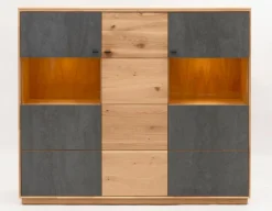 Boegner Kommoden|Kommoden-Highboard Alexandra Wildeiche Bianco