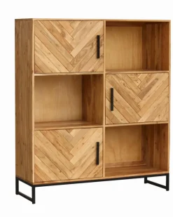 Kommoden|Kommoden|Portobello Highboard Baribone Akazie