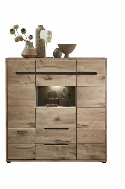 Kommoden|Kommoden|Innostyle Highboard Bellano Viking Oak