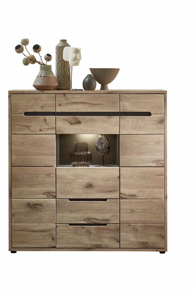 Kommoden|Kommoden|Innostyle Highboard Bellano Viking Oak