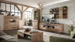 Kommoden|Kommoden|Innostyle Highboard Bellano Viking Oak