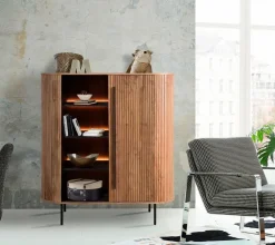 Kommoden|Kommoden|WOLFMÖBEL Highboard Bronx 4477 Akazie