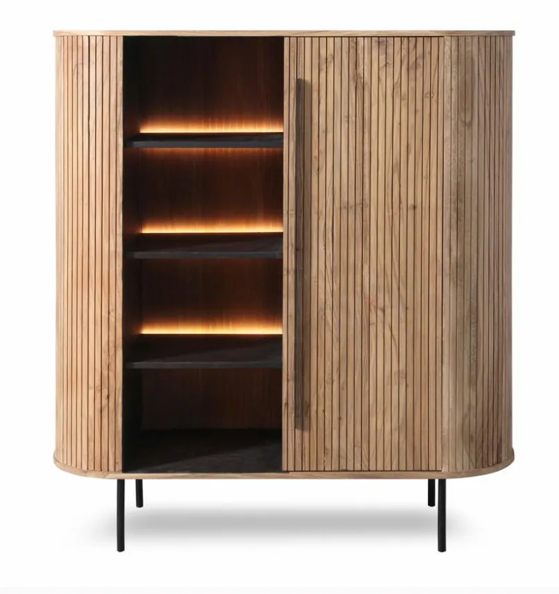 Kommoden|Kommoden|WOLFMÖBEL Highboard Bronx 4477 Akazie