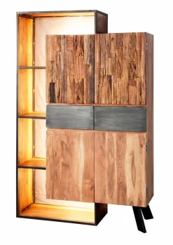 WOLFMÖBEL Kommoden|Kommoden-Highboard City 4525 Akazie