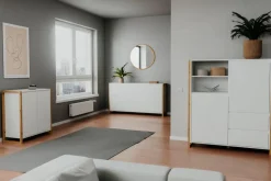 Kommoden-Highboard Denver Weiß
