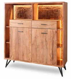 Kommoden|Kommoden|WOLFMÖBEL Highboard Hudson 2173 Akazie