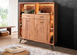 Kommoden|Kommoden|WOLFMÖBEL Highboard Hudson 2173 Akazie