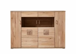 Kommoden|IDEAL Wohnen Highboard Kansas Alteiche