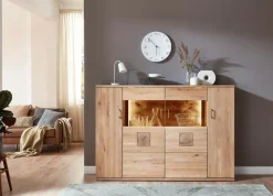 Kommoden|IDEAL Wohnen Highboard Kansas Alteiche
