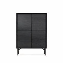 Kave Home Kommoden-Highboard Lenon Schwarz