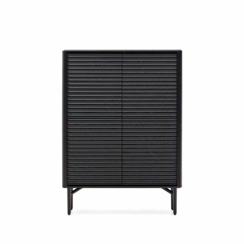 Kave Home Kommoden-Highboard Lenon Schwarz
