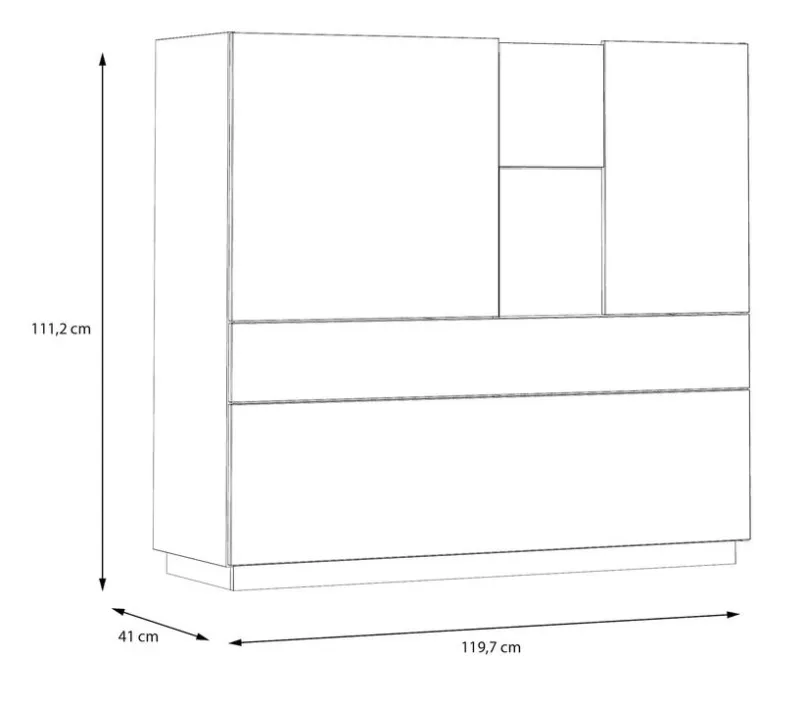 Highboard Lewisville<FORTE Discount