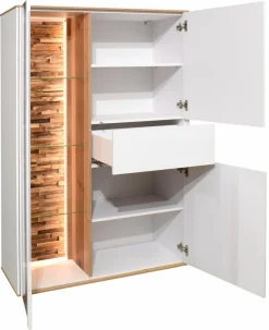 Mäusbacher Kommoden|Kommoden-Highboard Meran Weiß / Matt