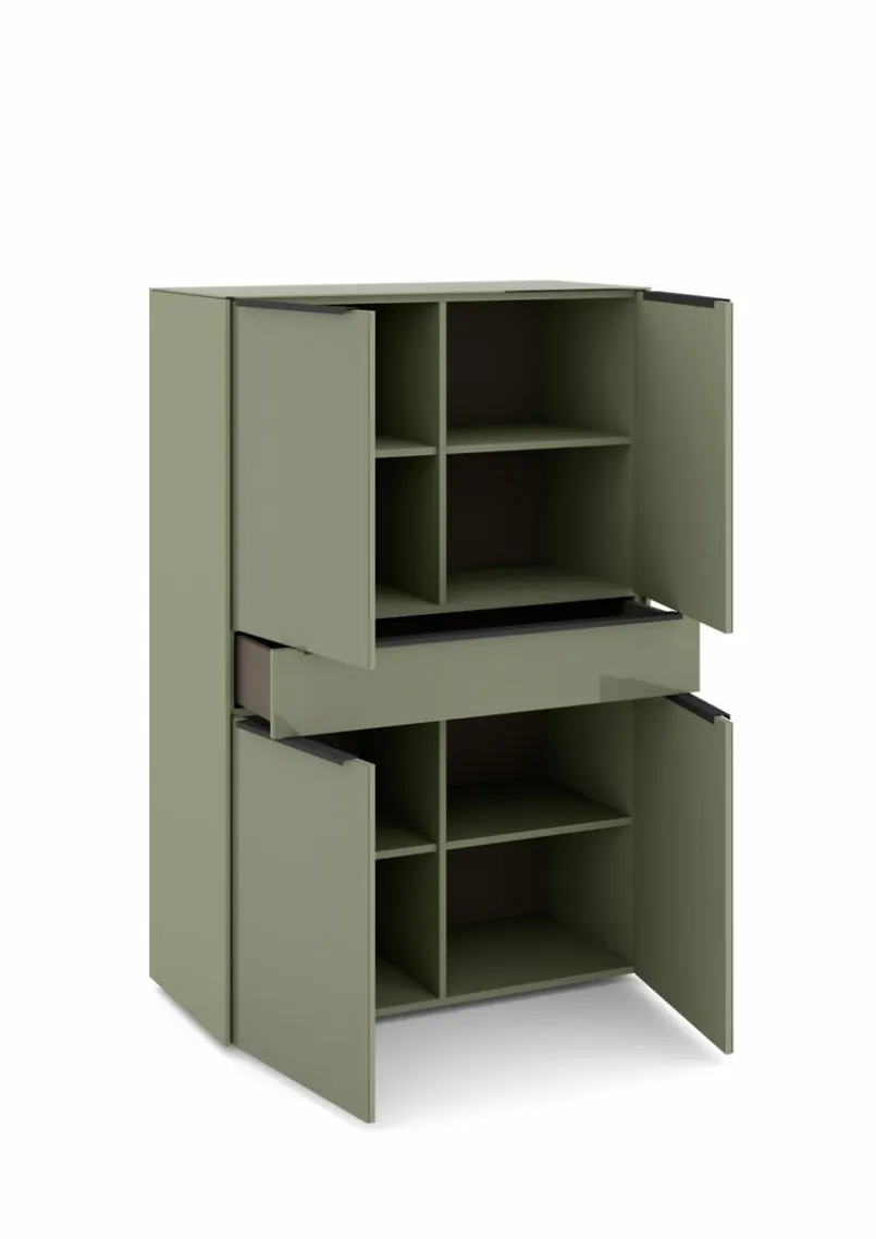 set one by Musterring Kommoden|Kommoden-Highboard Reno Olivgrün