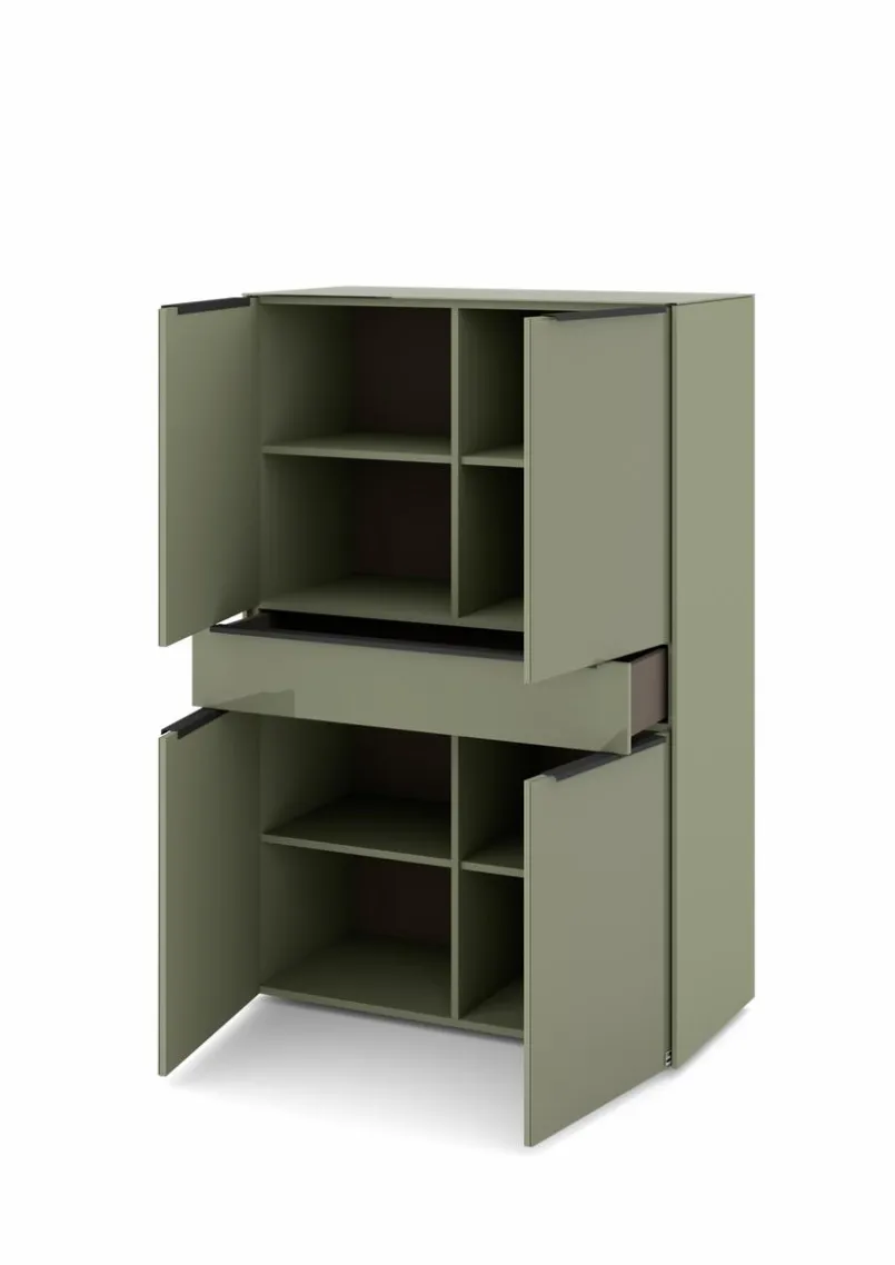 set one by Musterring Kommoden|Kommoden-Highboard Reno Olivgrün