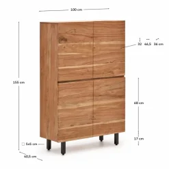 Kave Home Kommoden|Kommoden-Highboard Uxue Akazie