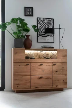 MCA Kommoden-Highboard Venedig Wildeiche geölt