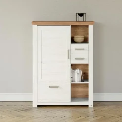 Kommoden|set one by Musterring Highboard York Pino-Aurelio / Eiche Artisan