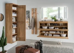 Garderobenschränke|Gradel Hänge-Garderobenschrank Siena Wildeiche