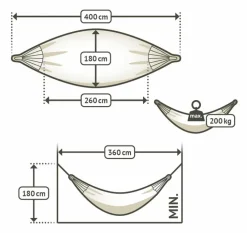 Hängematten|La Siesta Hängematte Modesta agave Kingsize Grün