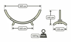 Gestelle & Zubehör|La Siesta Hängemattengestell Maera Double Eukalyptus