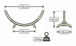 Hängemattengestell Maera Single<La Siesta Sale