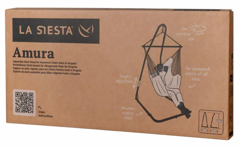 La Siesta Gestelle & Zubehör-Hängemattengestell Nautico Stahl / Anthrazit