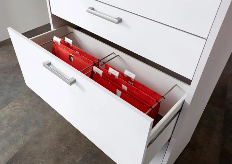 Büroschränke & Regale|Büromöbel-Serien|FMD Hängeregistratur-Set Calvia Weiß