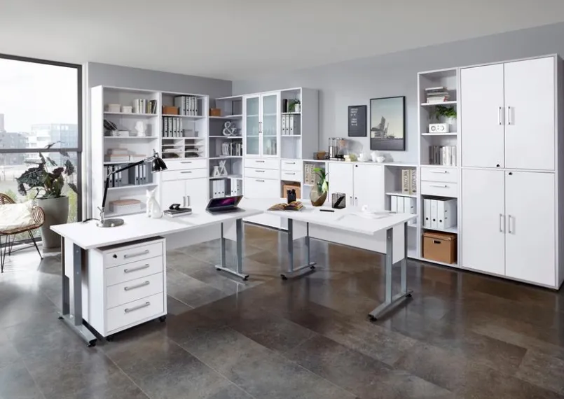 Büroschränke & Regale|Büromöbel-Serien|FMD Hängeregistratur-Set Calvia Weiß