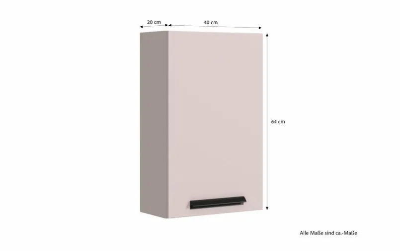Badschränke|Held-Möbel Hängeschrank Lima Kaschmir