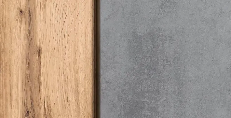 Badschränke|Held-Möbel Hängeschrank Monza Eiche / Beton
