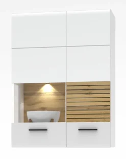 Vitrinen|Innostyle Hängevitrine Salerno Weiß