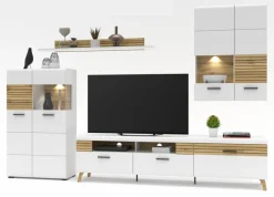 Vitrinen|Innostyle Hängevitrine Salerno Weiß
