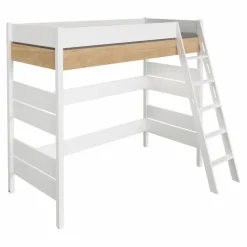 Paidi Kinderbetten|Kinderbetten-Hochbett Kira 90 x 200 cm Eiche-Nebraska