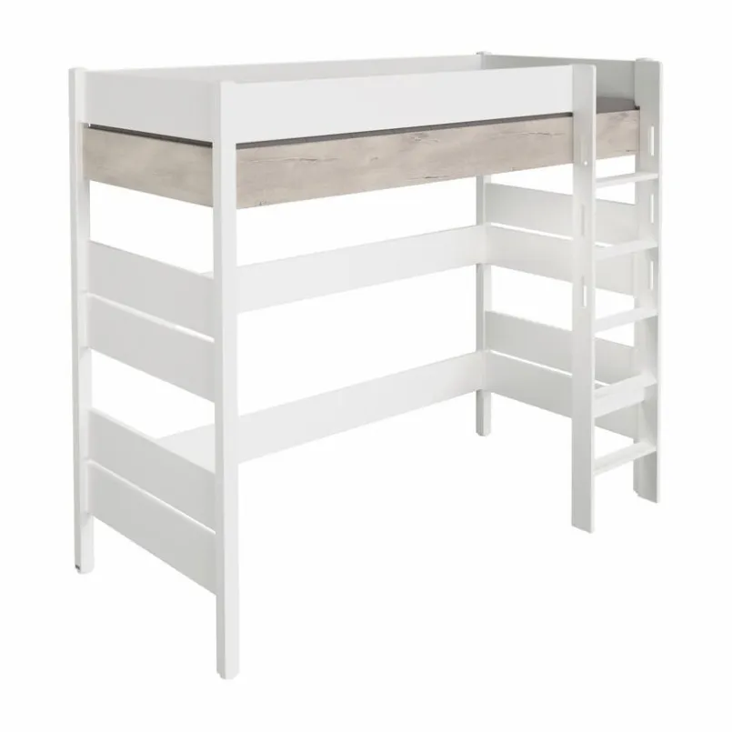 Kinderbetten|Kinderbetten|Paidi Hochbett Kira 90 x 200 cm Eiche-Nautik