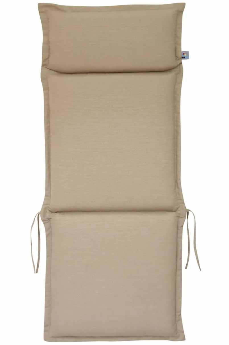 Gartenstuhl-Auflagen-Hochlehner-Auflage Unica 116 x 50 cm Beige