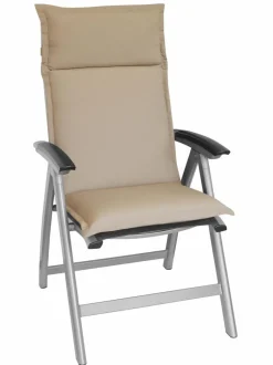 Gartenstuhl-Auflagen-Hochlehner-Auflage Unica 116 x 50 cm Beige