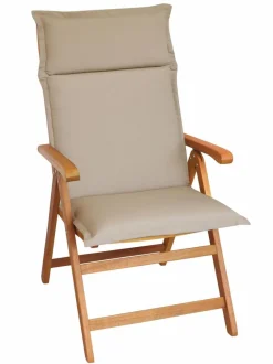 Gartenstuhl-Auflagen-Hochlehner-Auflage Unica 116 x 50 cm Beige