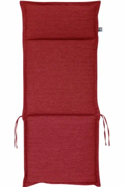 Gartenstuhl-Auflagen-Hochlehner-Auflage Unica 116 x 50 cm Rot
