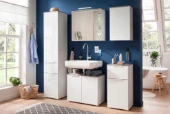 Composad Badschränke-Hochschrank Galaverna Weiß