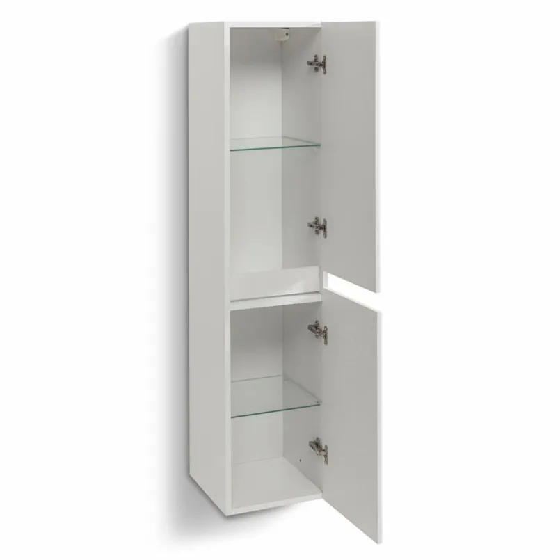 Badschränke| Hochschrank City Weiß