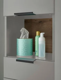 Badschränke| Hochschrank Denver Grau