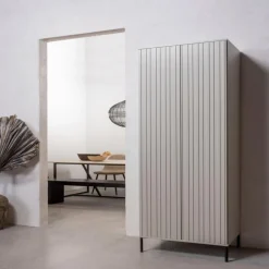 Kommoden-Hochschrank New Gravure Grau