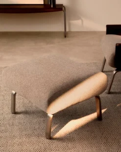 Kave Home Hocker & Poufs-Hocker Amsen Hellbraun