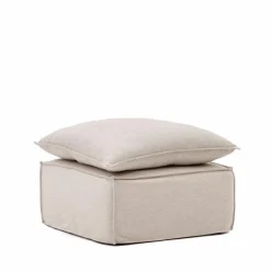Kave Home Hocker & Poufs-Hocker Anarela Beige