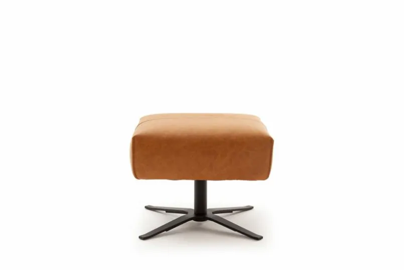 SCHÖNER WOHNEN-Kollektion Hocker & Poufs-Hocker Lineo Cognac