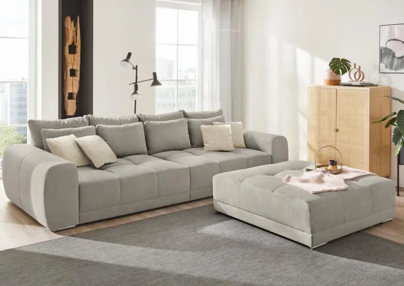Hocker & Poufs| Hocker Moldau Mittelgrau
