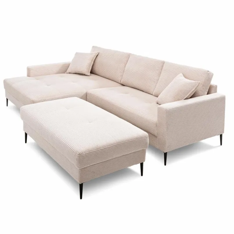 BOOOM Hocker & Poufs-Hocker Summer Cream